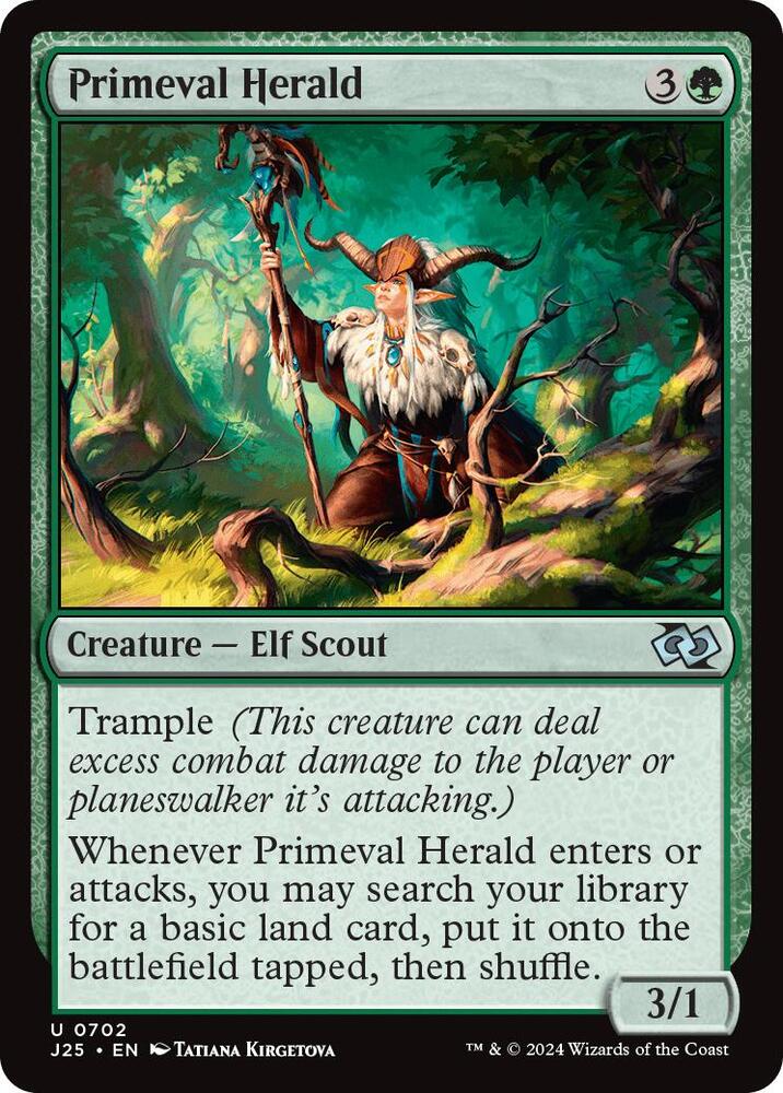 Primeval Herald 702 card from Foundations Jumpstart