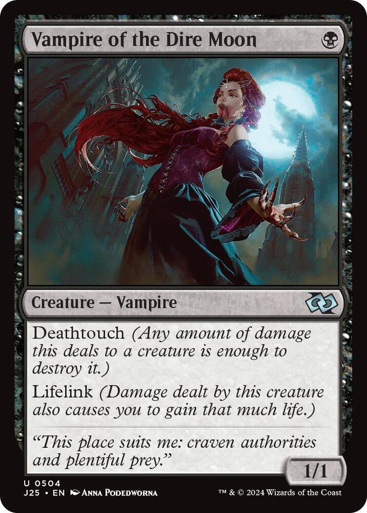 Vampire of the Dire Moon 504 card from Foundations Jumpstart