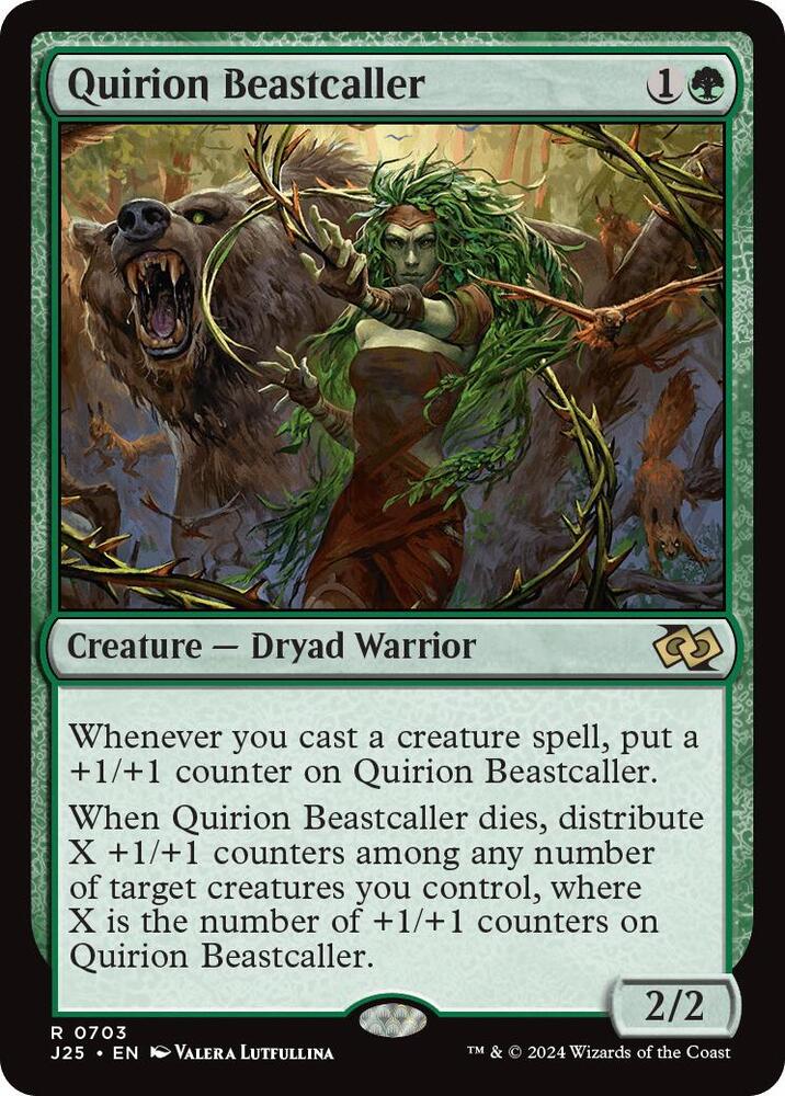 Quirion Beastcaller 703 card from Foundations Jumpstart