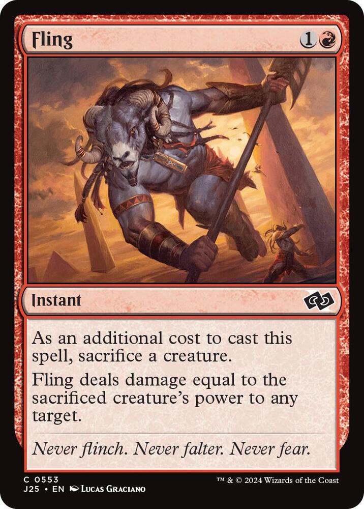 Fling 553 card from Foundations Jumpstart