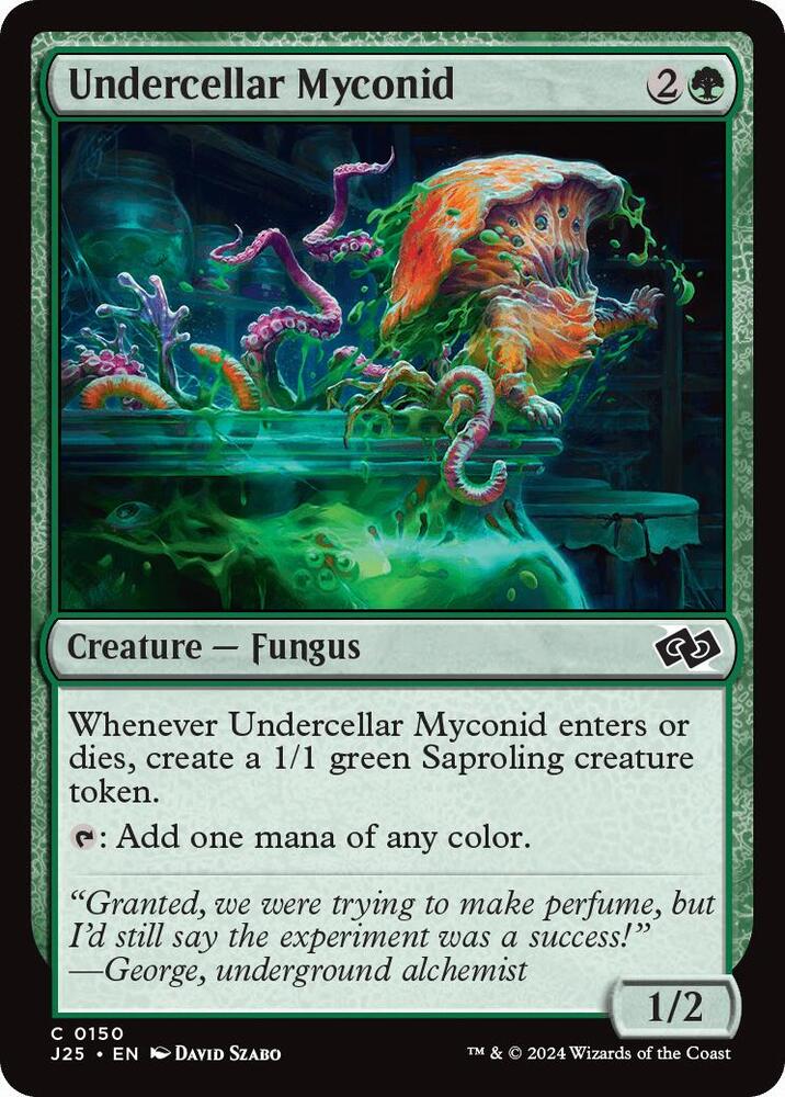 Undercellar Myconid 150 card from Foundations Jumpstart