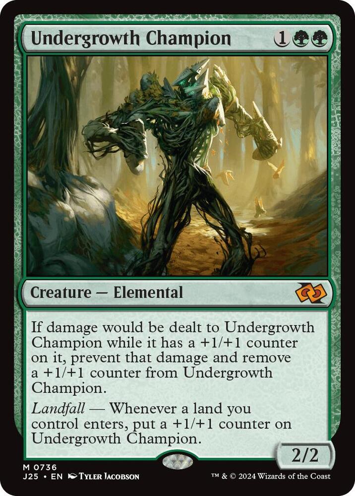 Undergrowth Champion 736 card from Foundations Jumpstart