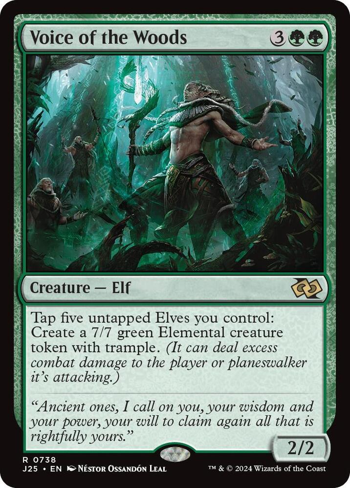 Voice of the Woods 738 card from Foundations Jumpstart