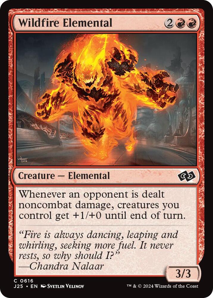 Wildfire Elemental 616 card from Foundations Jumpstart
