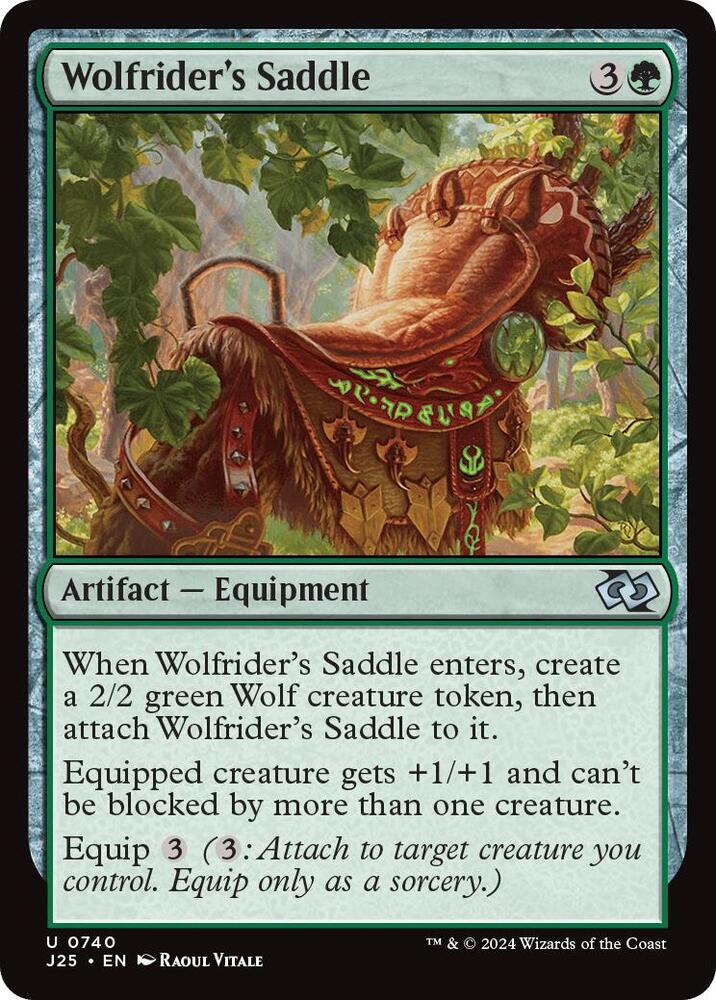 Wolfrider's Saddle 740 card from Foundations Jumpstart