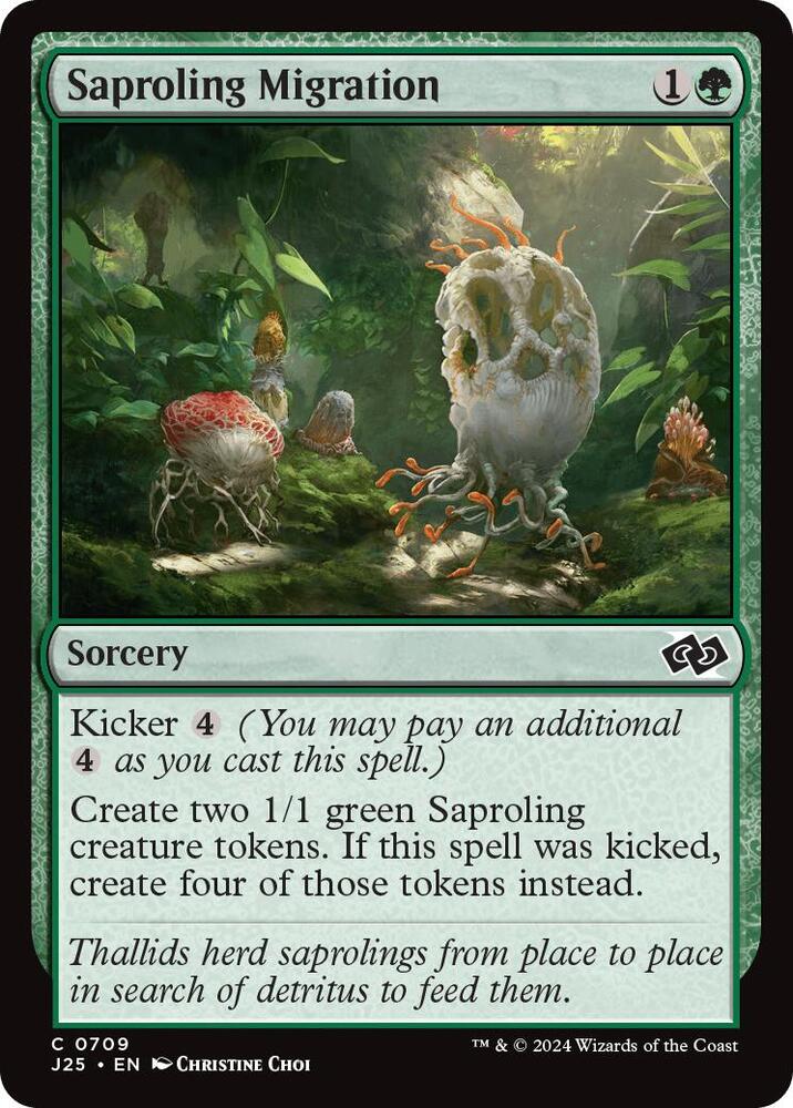 Saproling Migration 709 card from Foundations Jumpstart