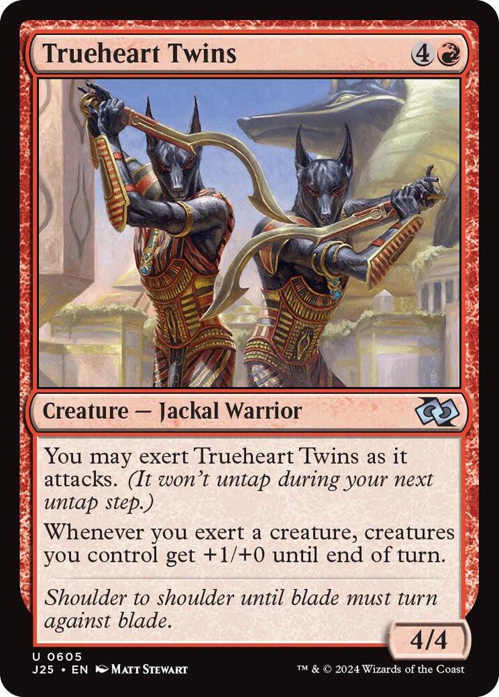 Trueheart Twins 605 card from Foundations Jumpstart