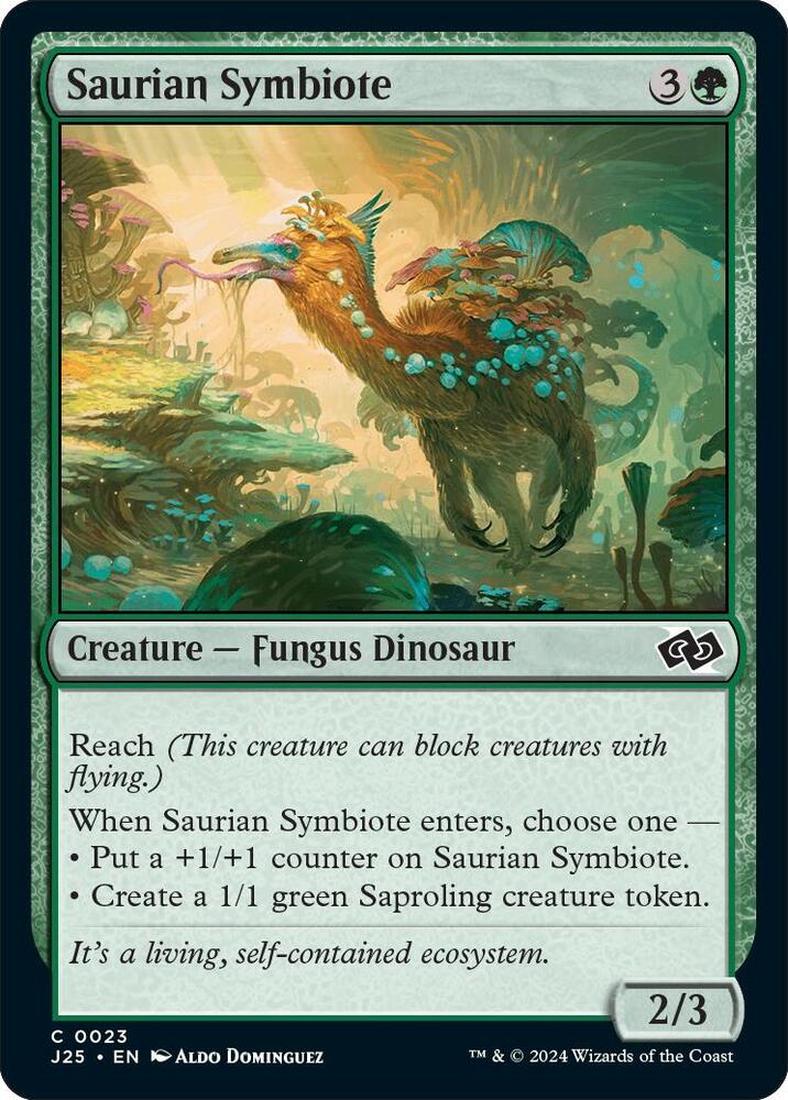 Saurian Symbiote 23 card from Foundations Jumpstart