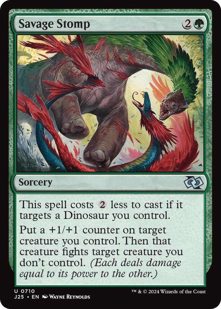 Savage Stomp 710 card from Foundations Jumpstart