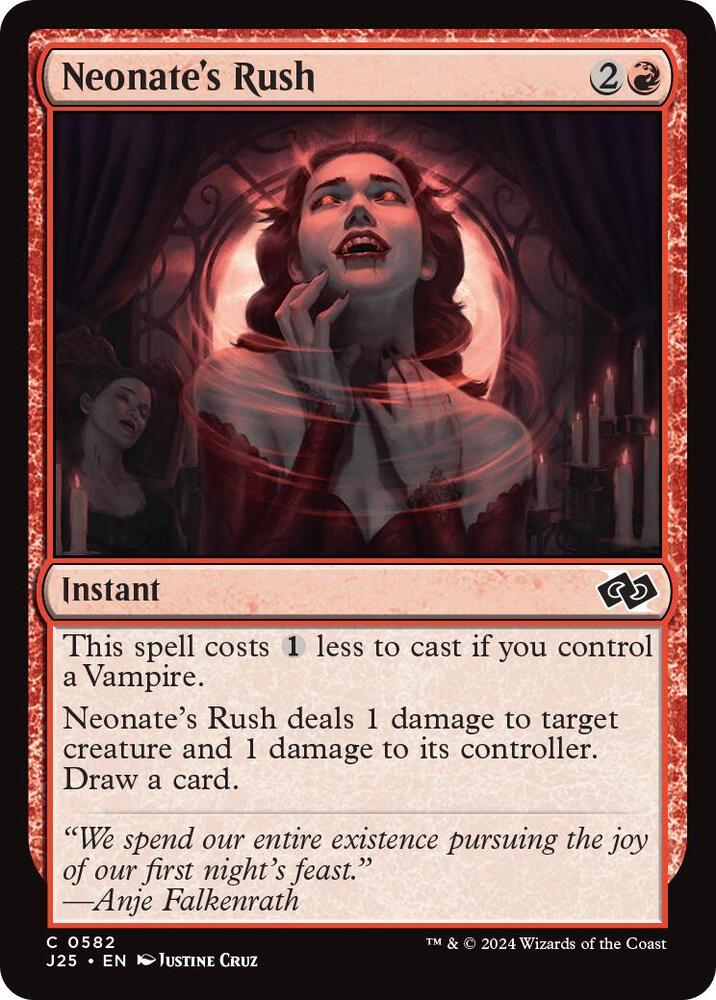 Neonate's Rush 582 card from Foundations Jumpstart