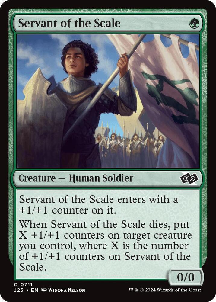 Servant of the Scale 711 card from Foundations Jumpstart