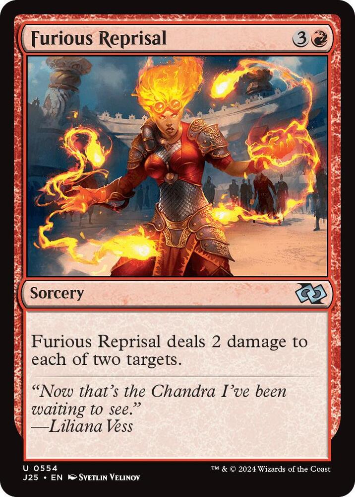 Furious Reprisal 554 card from Foundations Jumpstart