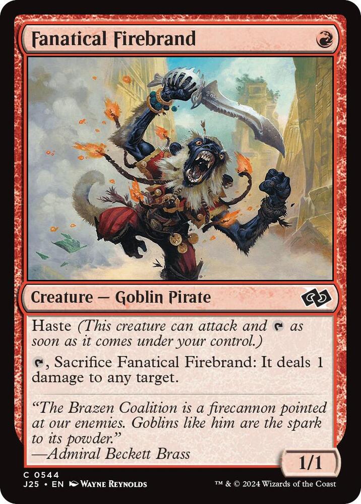 Fanatical Firebrand 544 card from Foundations Jumpstart