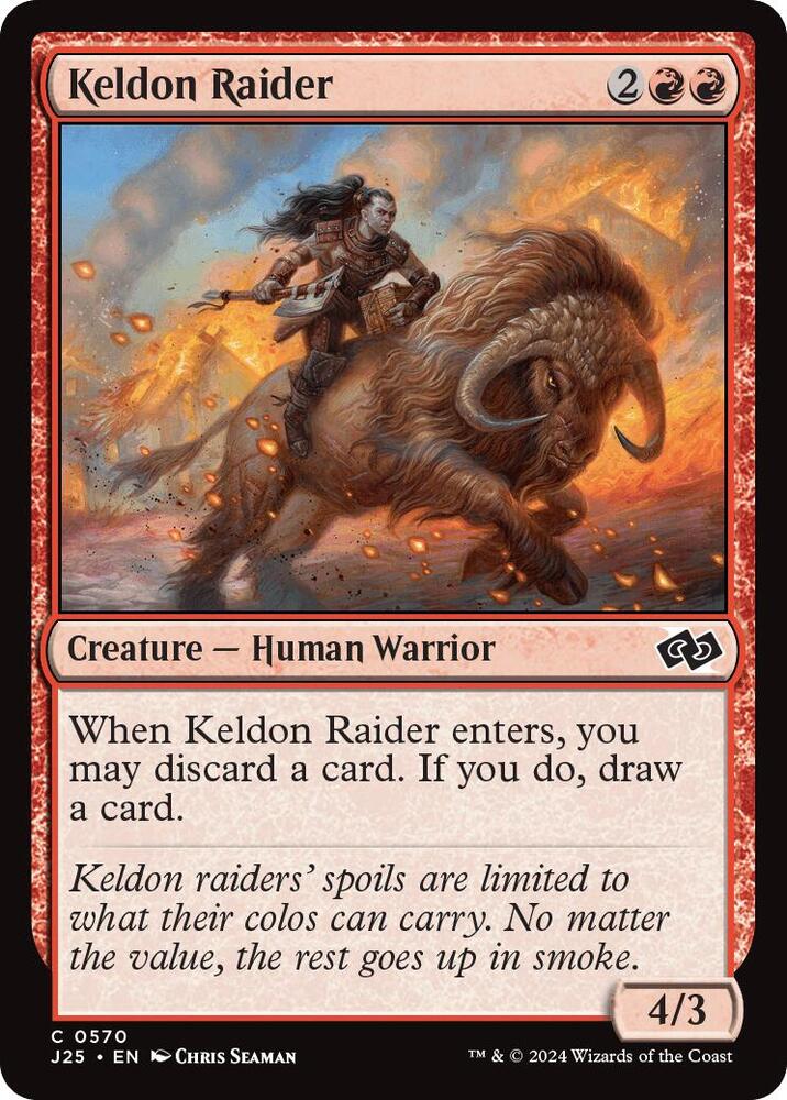 Keldon Raider 570 card from Foundations Jumpstart