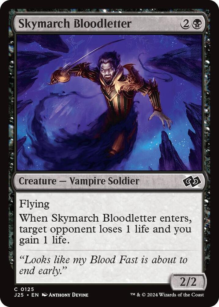 Skymarch Bloodletter 125 card from Foundations Jumpstart