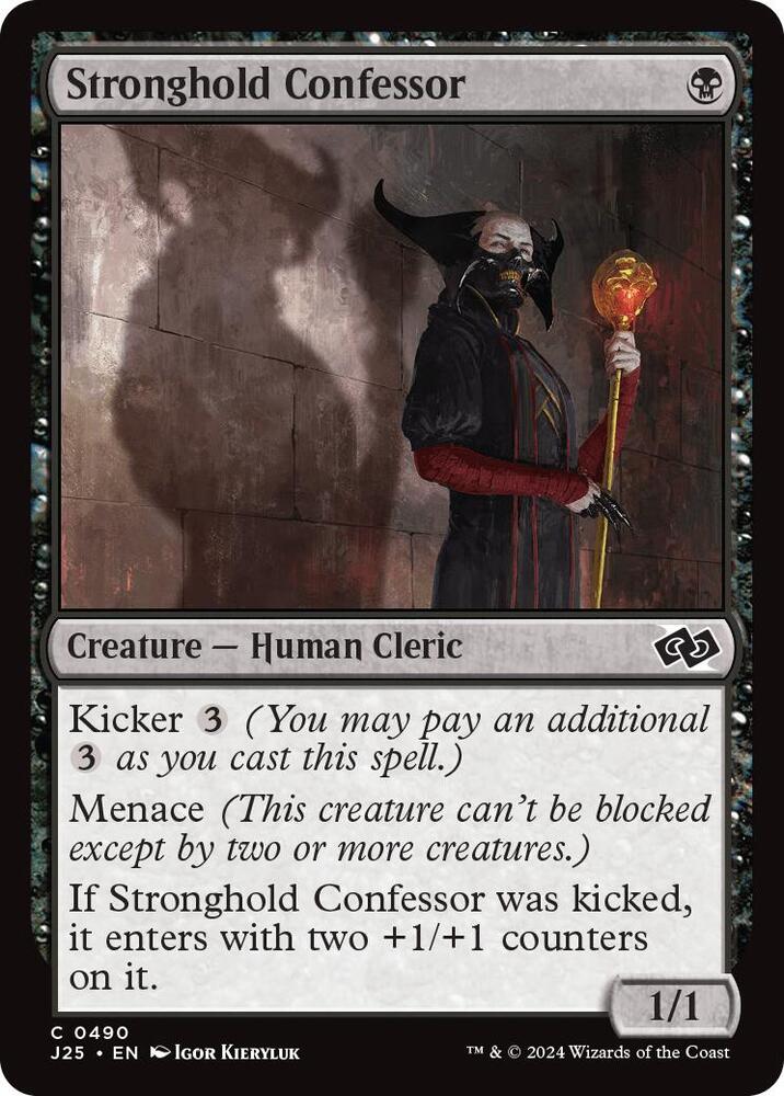 Stronghold Confessor 490 card from Foundations Jumpstart