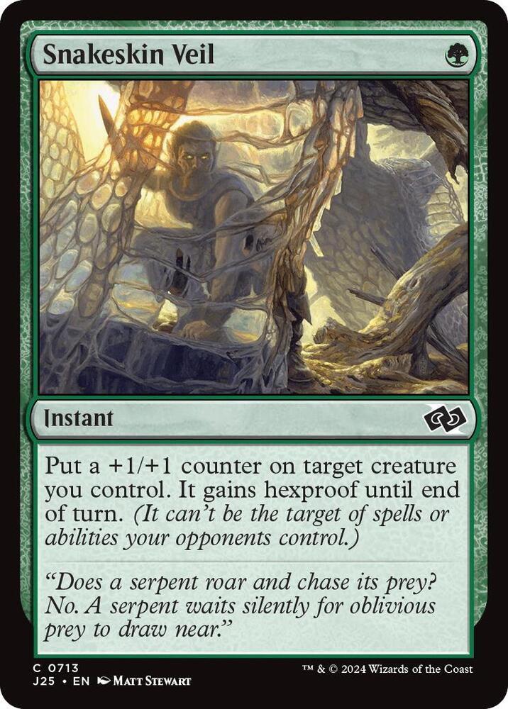 Snakeskin Veil 713 card from Foundations Jumpstart