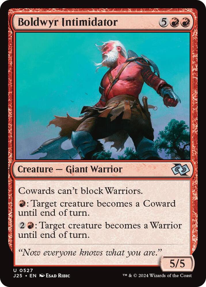Boldwyr Intimidator 527 card from Foundations Jumpstart
