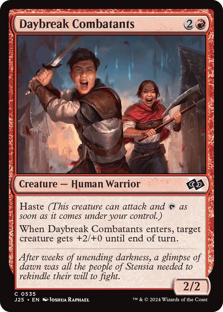 Daybreak Combatants 535 card from Foundations Jumpstart