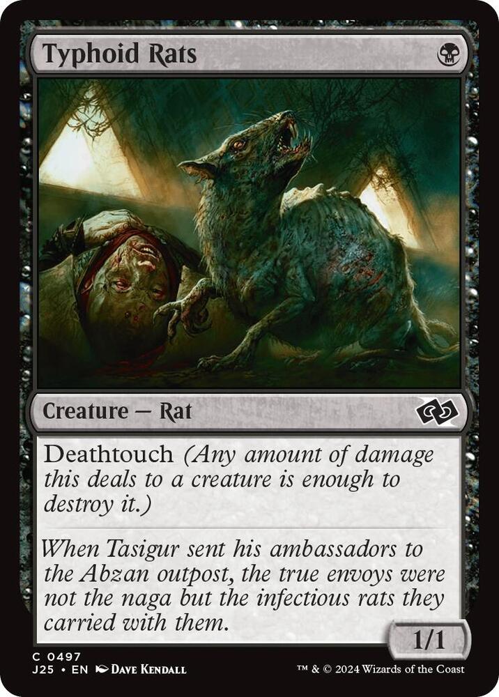Typhoid Rats 497 card from Foundations Jumpstart