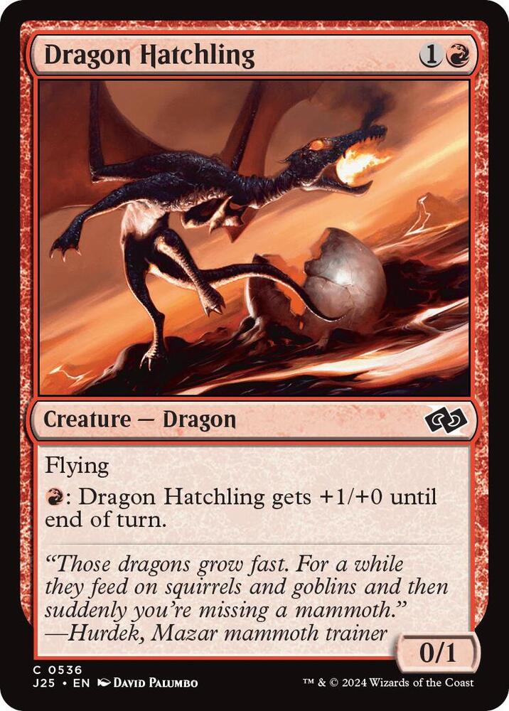 Dragon Hatchling 536 card from Foundations Jumpstart
