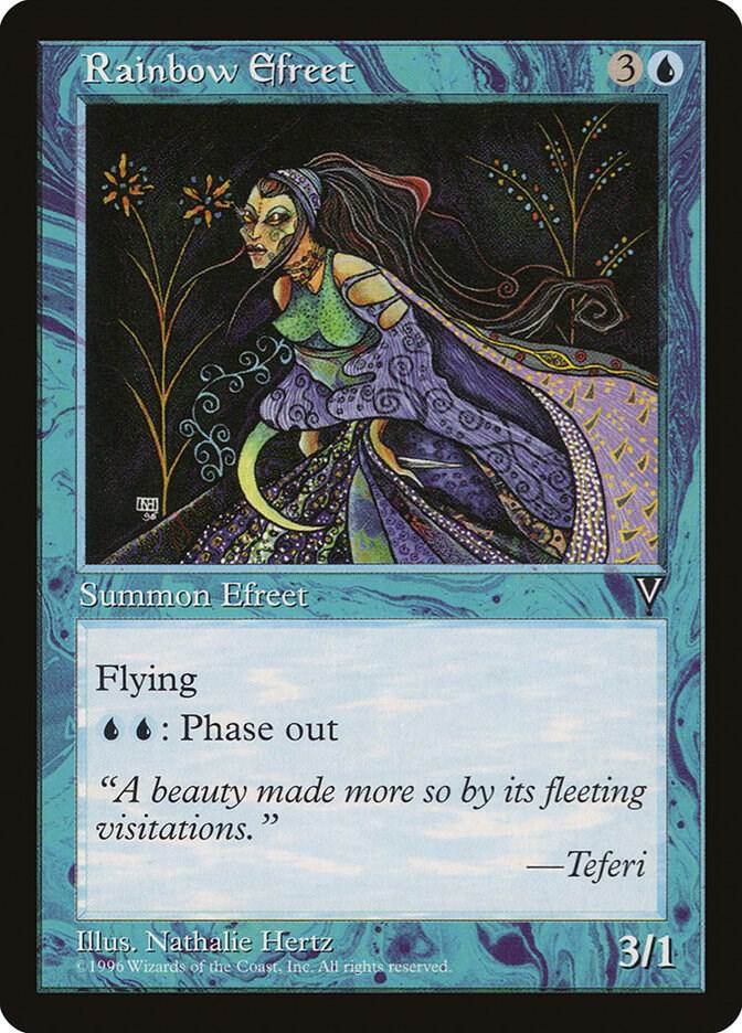 Rainbow Efreet card from Visions