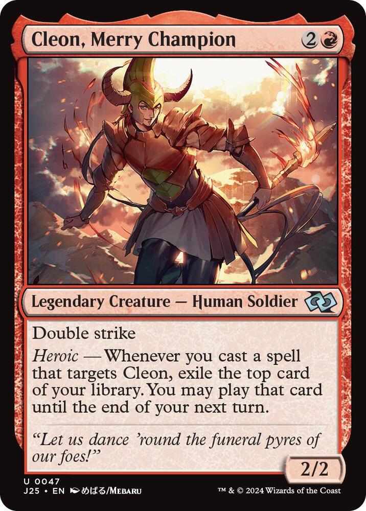 Cleon, Merry Champion (Anime) 47 card from Foundations Jumpstart