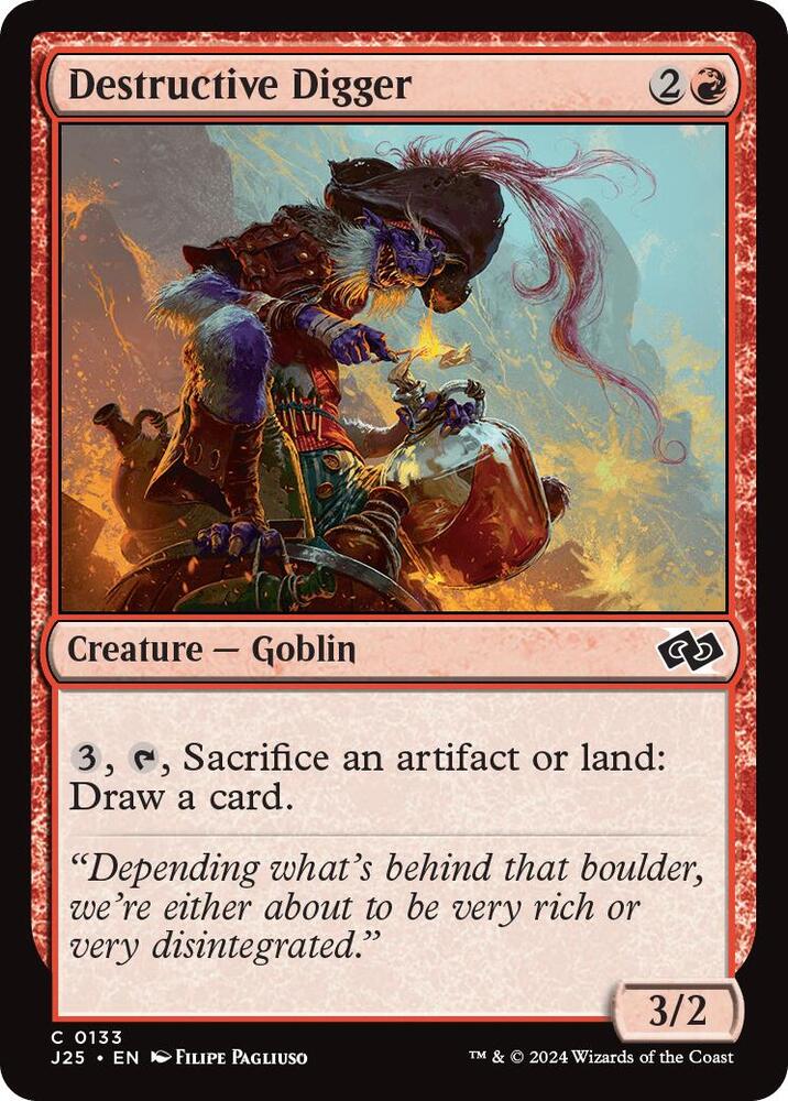 Destructive Digger 133 card from Foundations Jumpstart