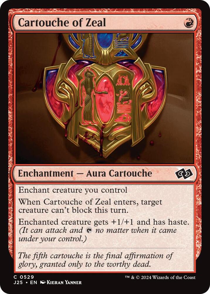 Cartouche of Zeal 529 card from Foundations Jumpstart