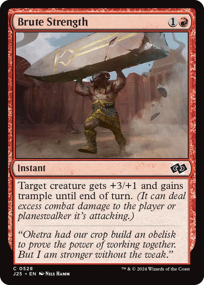 Brute Strength 528 card from Foundations Jumpstart
