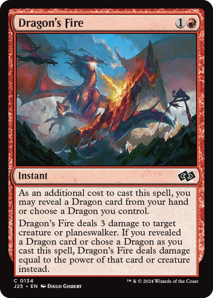 Dragon's Fire 134 card from Foundations Jumpstart