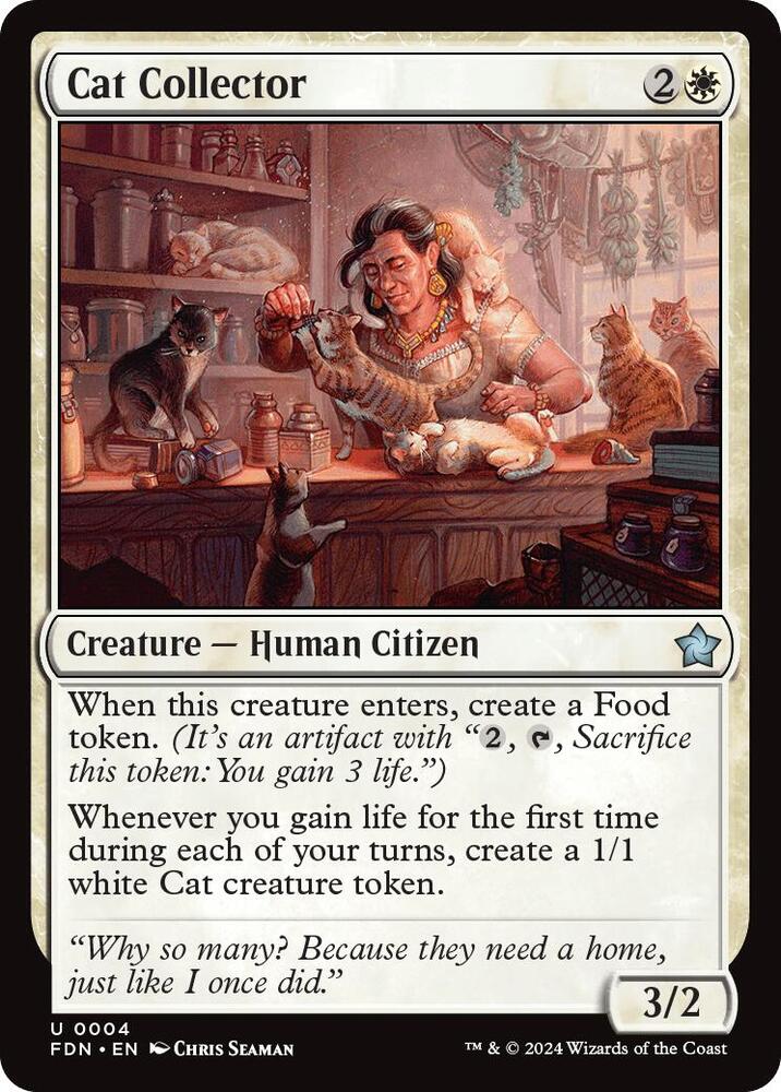 Cat Collector 4 card from Foundations