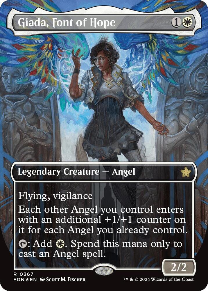 Giada, Font of Hope (Borderless) (Mana Foil) 367 card from Foundations