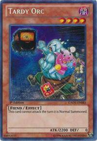 Tardy Orc GAOV-EN085 card from Galactic Overlord