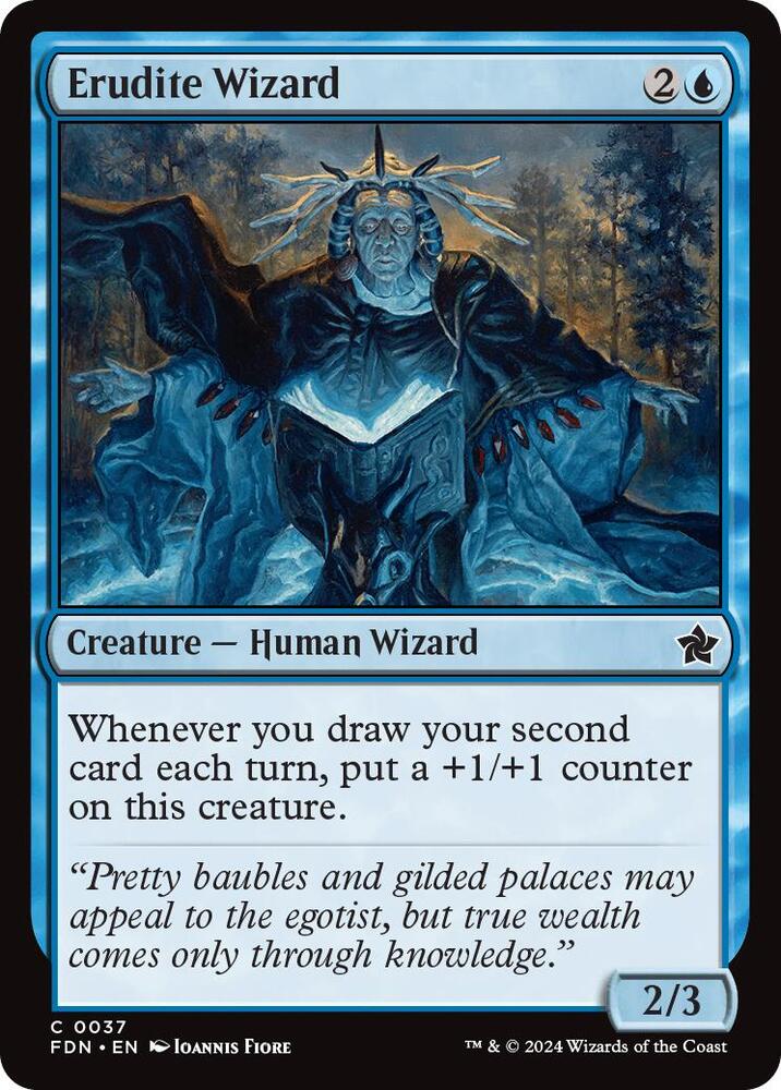 Erudite Wizard 37 card from Foundations
