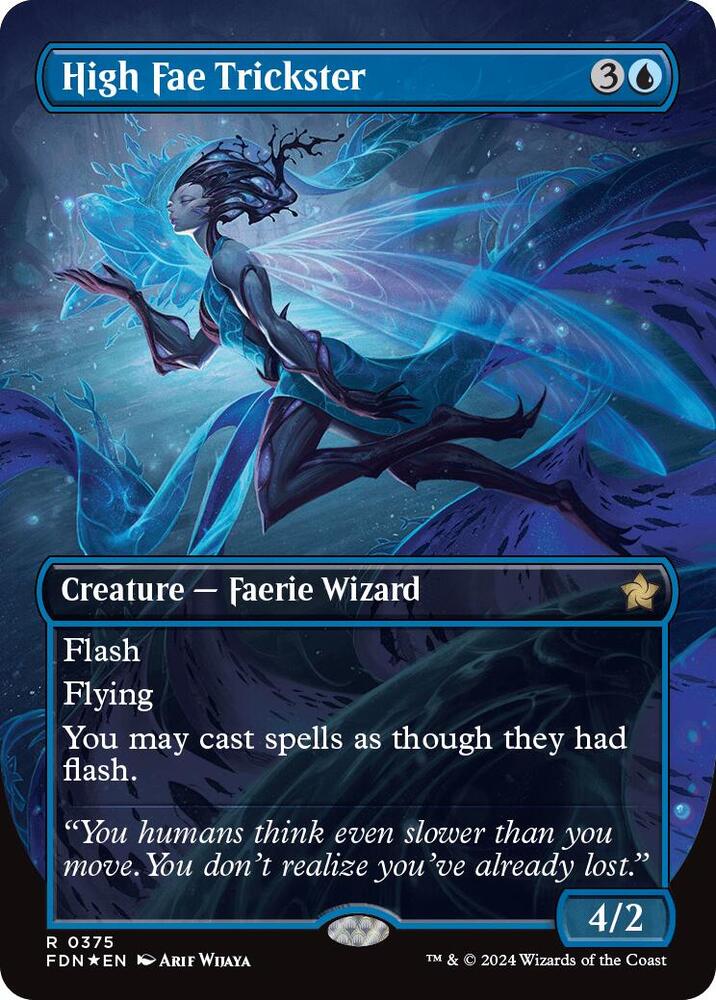 High Fae Trickster (Borderless) (Mana Foil) 375 card from Foundations
