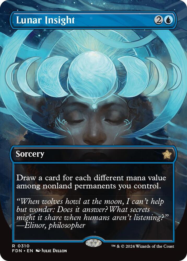 Lunar Insight (Borderless) 310 card from Foundations