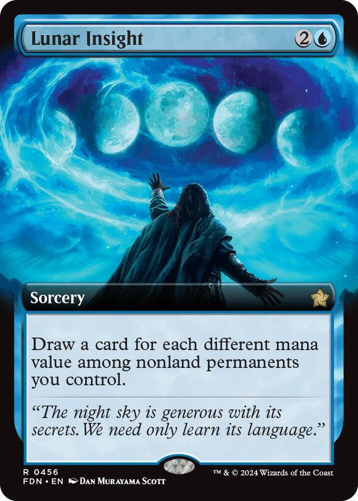Lunar Insight (Extended Art) 456 card from Foundations