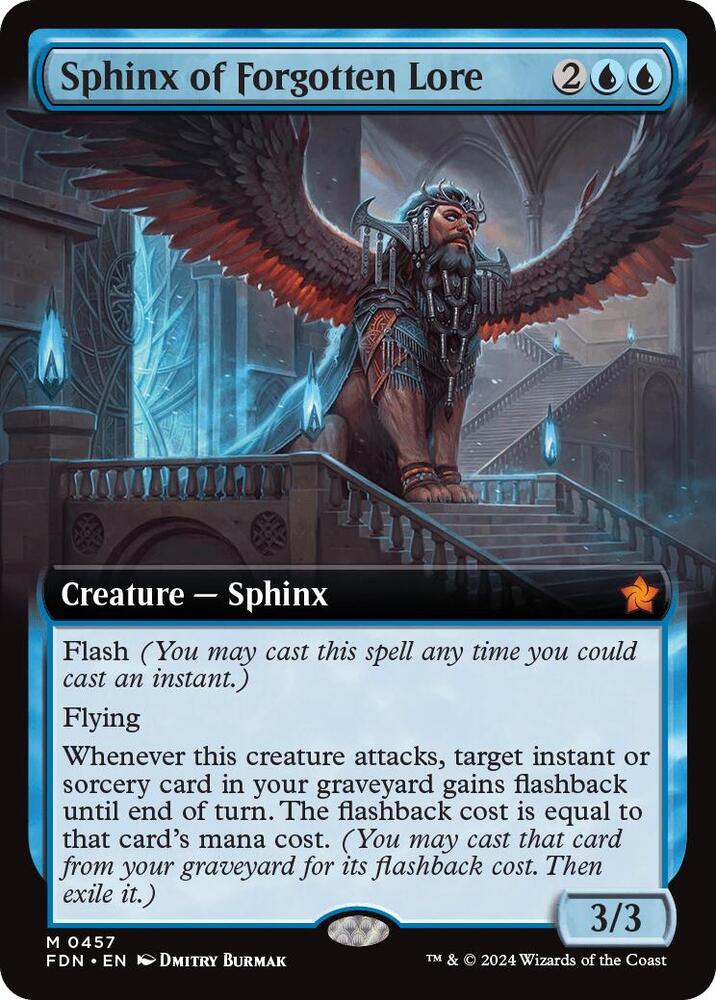 Sphinx of Forgotten Lore (Extended Art) 457 card from Foundations