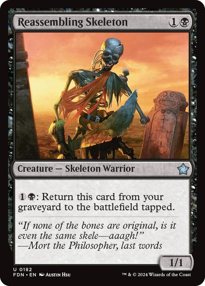 Reassembling Skeleton 182 card from Foundations