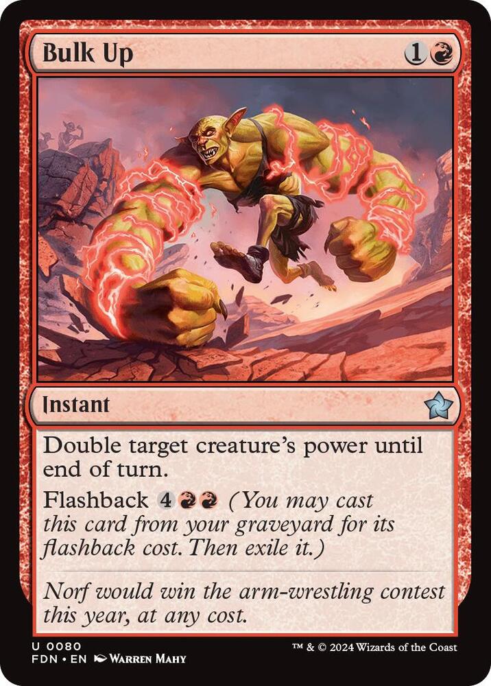 Bulk Up 80 card from Foundations