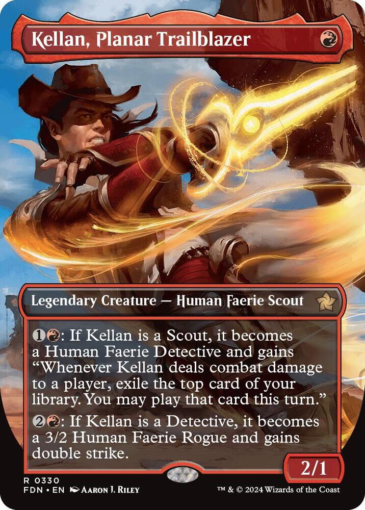 Kellan, Planar Trailblazer (Borderless) 330 card from Foundations