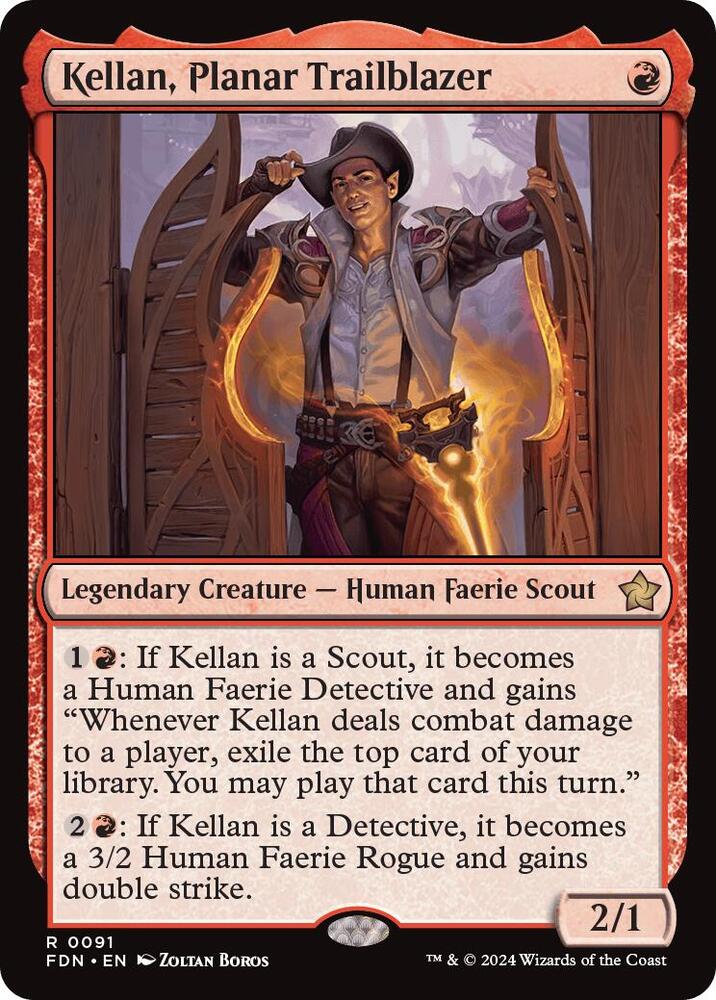 Kellan, Planar Trailblazer 91 card from Foundations