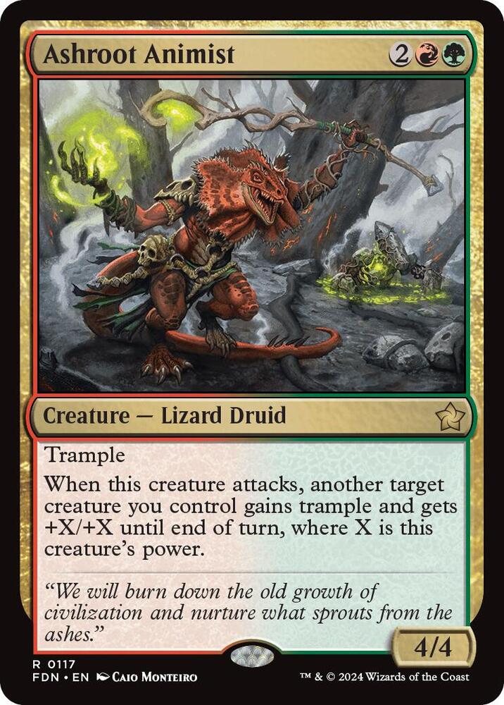 Ashroot Animist 117 card from Foundations