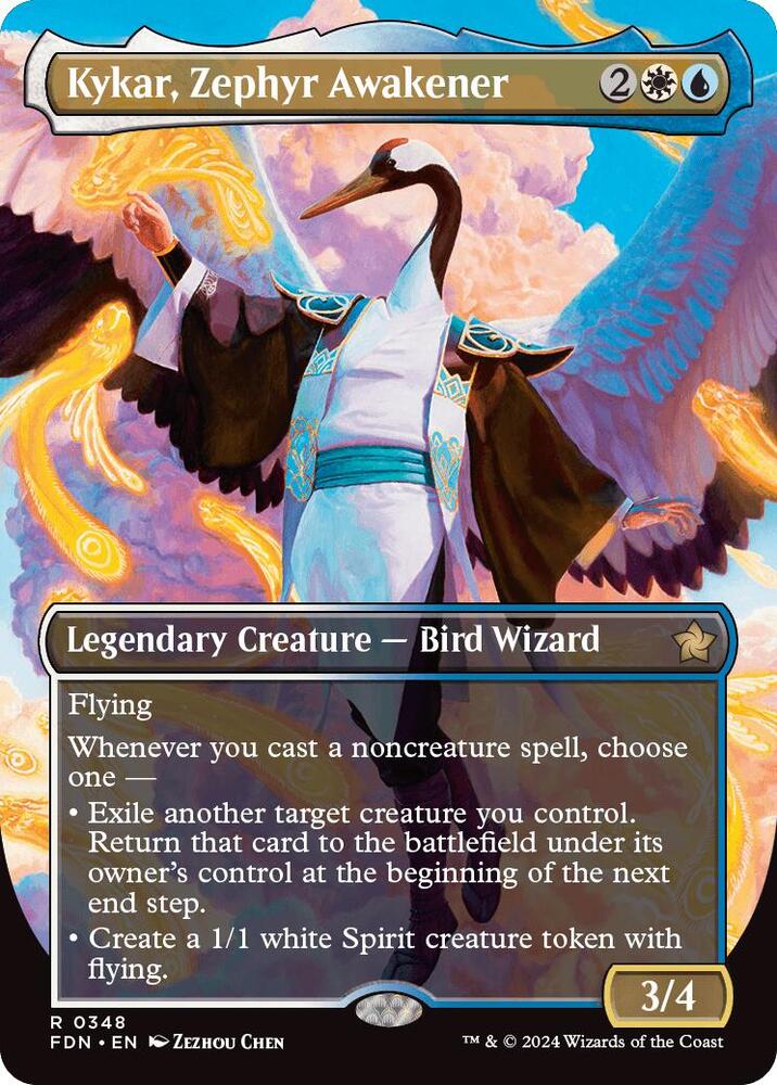 Kykar, Zephyr Awakener (Borderless) 348 card from Foundations