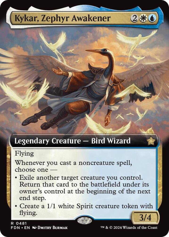 Kykar, Zephyr Awakener (Extended Art) 481 card from Foundations