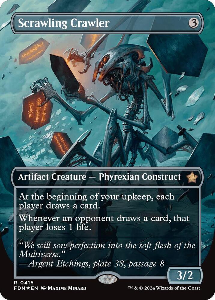 Scrawling Crawler (Borderless) (Mana Foil) 415 card from Foundations