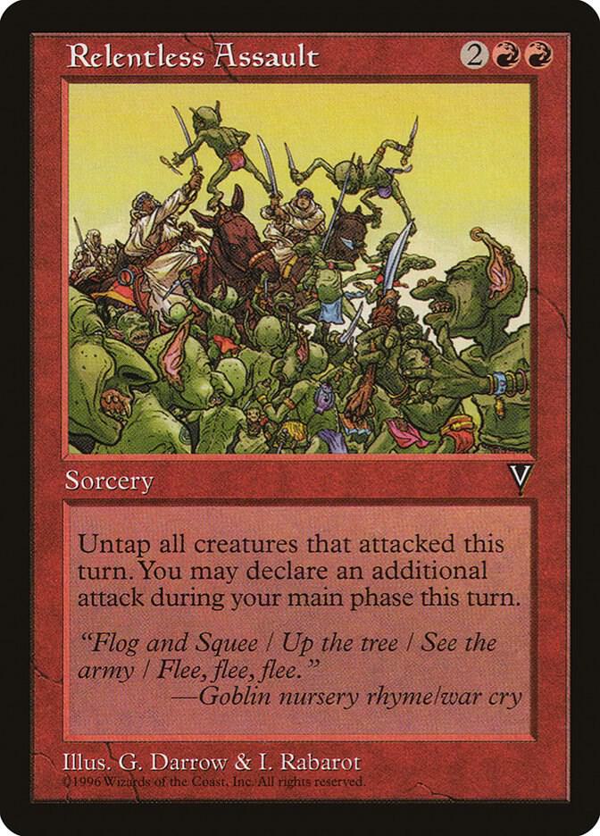 Relentless Assault card from Visions