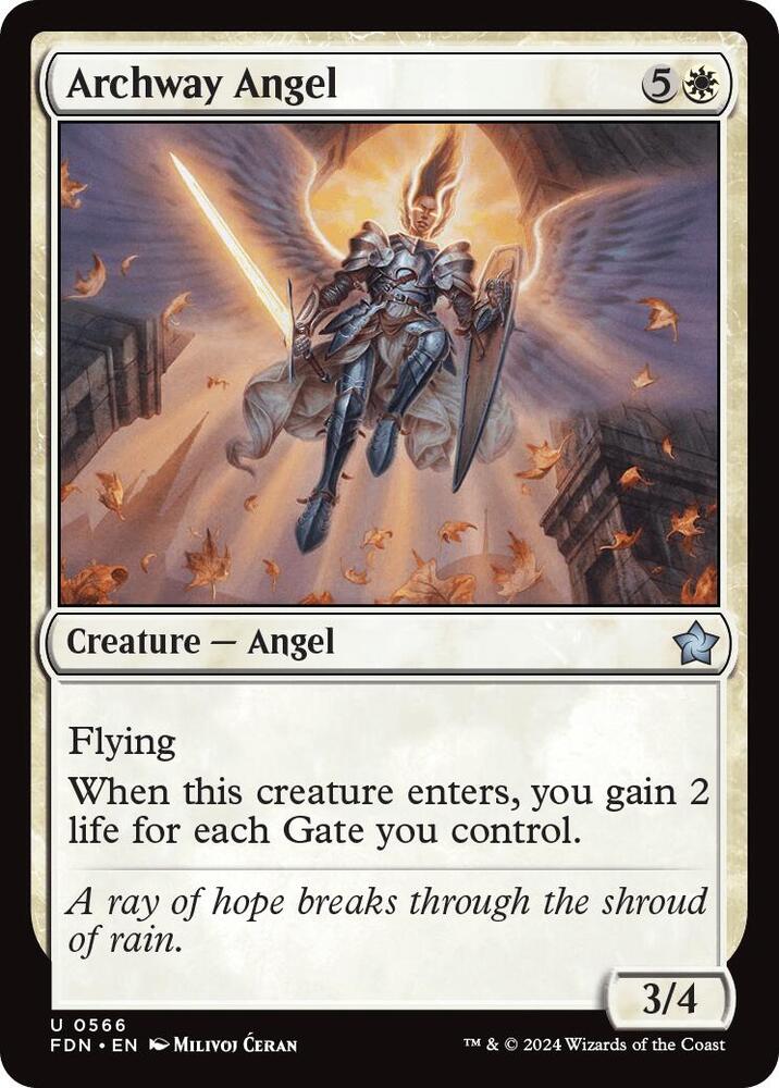 Archway Angel 566 card from Foundations