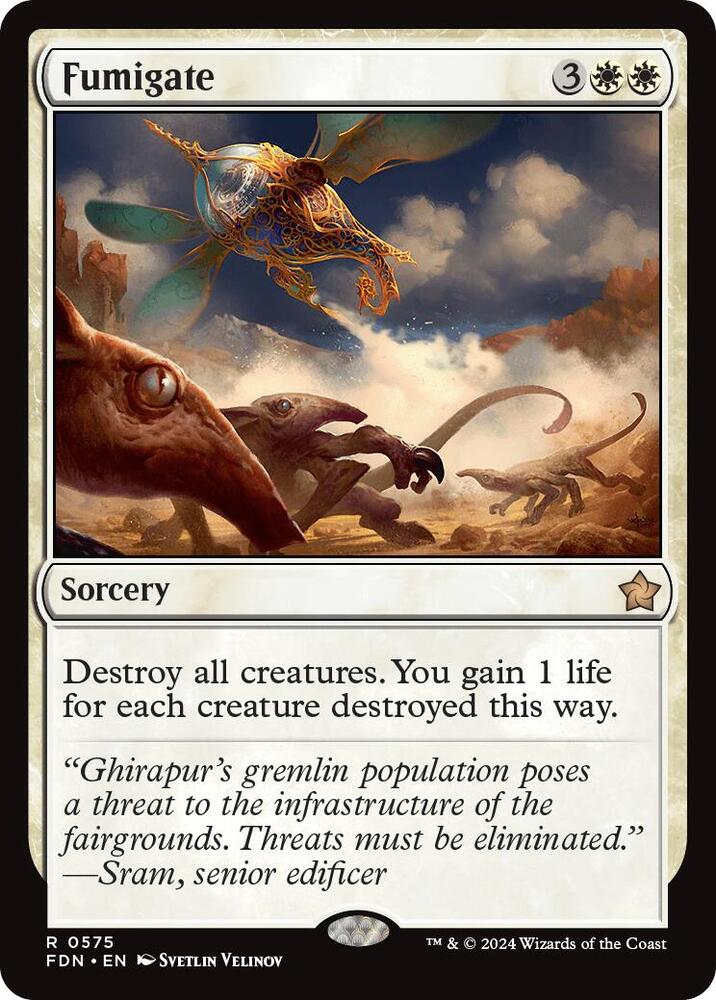 Fumigate 575 card from Foundations